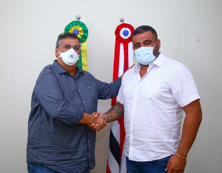 Paulo Victor visita governador Flávio Dino e recebe elogios por atuação na Câmara de São Luís