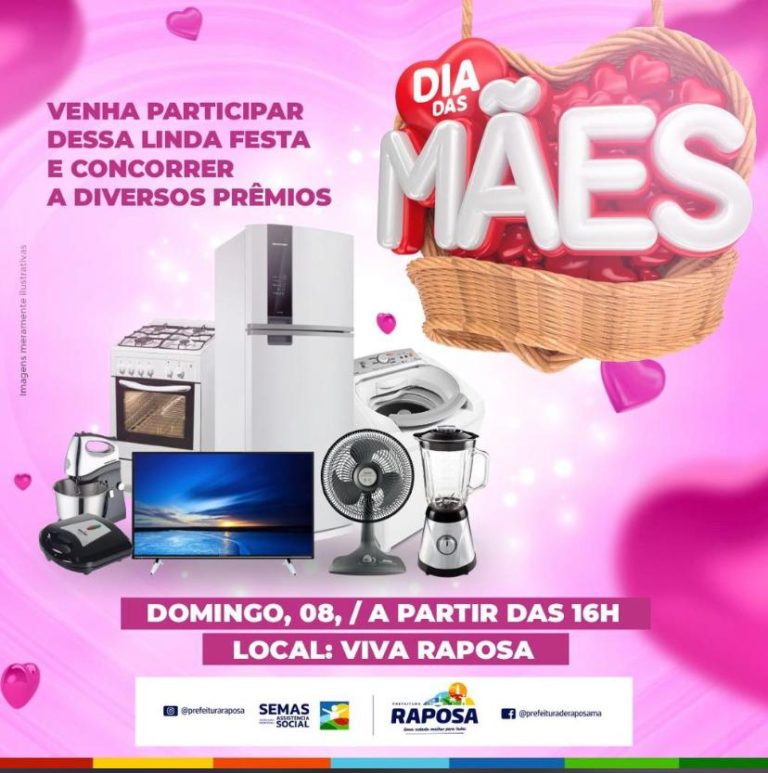 Eudes Barros promove Dia das Mães com sorteio de geladeiras, TVs e vários prêmios na Raposa
