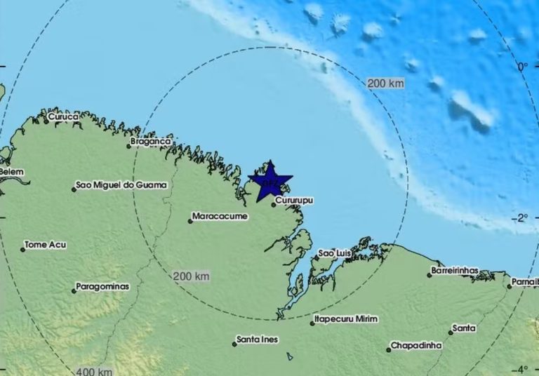 Instituto Europeu registra tremor de 4.7 no interior do Maranhão