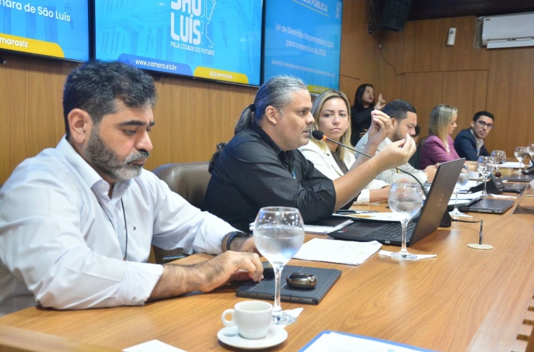 Vereadores discutem LDO 2026 com previsão de R$ 6,1 bilhões em receita