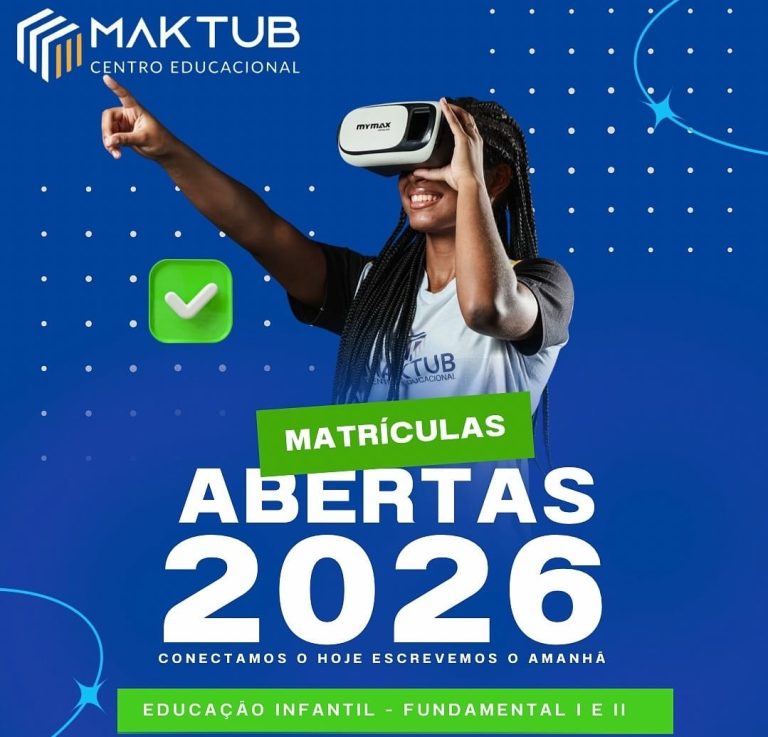 Maktub inicia matrículas para o ano letivo de 2026